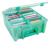 Art Bin Double Deep Super Satchel, Translucent Teal