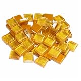 Metallic Effekt Mosaiksteine Gold 10x10mm ca. 215 Stk. / 200 g
