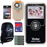 Vivitar DVR-510N 2GB Digital Video Camcorder And Underwater Housing Case With 1.8-inch LCD Screen Plus 4GB Accessory Kit