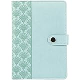 C.R. Gibson Debossed Leatherette Ruled Journal - Light Blue (MJ16-15959AZ)