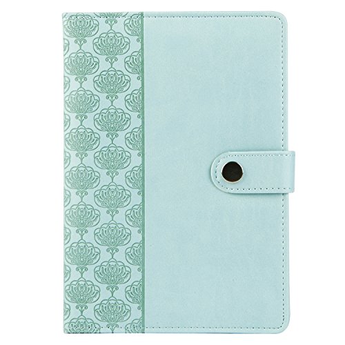 C.R. Gibson Debossed Leatherette Ruled Journal - Light Blue (MJ16-15959AZ)