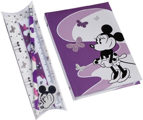 Heunec 016378 - Crazy Disney - Notebook A5 und Linealset striking purple Preisvergleich