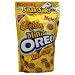 Oreo Golden Mini Bite Size Sandwich Cookies, 8-Ounce Snak-Saks (Pack of 12)