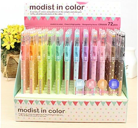 NiceGirl(TM) 12 Colorful Colored Cute Creative Gel Ink Pen/ball Point/ Rollerball Pens(Fresh Dot)