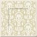 Boston International Crisp Florence Cornucopia Cream Pastel 10-Inch Square  Paper Plates (Pack of 6)