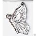Chrome Butterfly Toilet Handle Flusher Bath Decor Decorative Replacement Toilet Handle Flusher