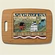 Large Cutting Board ~ No Place Like Home ~ made of bamboo with poly surface ~...