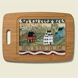 Large Cutting Board ~ No Place Like Home ~ made of bamboo with poly surface ~...