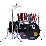 P.P. 5 Piece Drum Kit, Wine Red