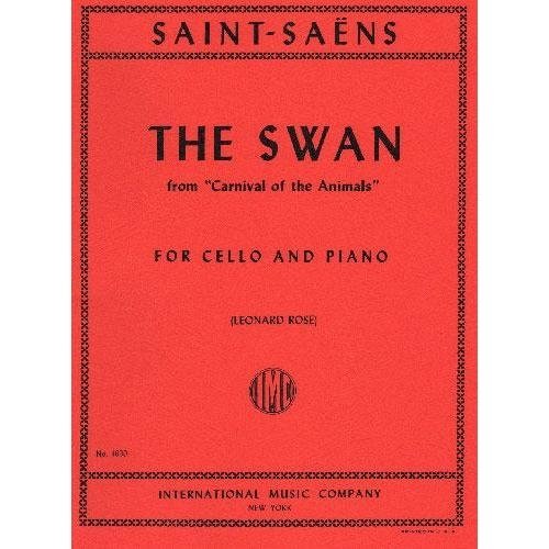 Saint-Saens Camille The Swan from Carnival of the Animals. For Cello and Piano. by International