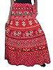 Womens Long Skirt Elephant Printed Hippy Boho Wrap Around Skirt Cotton Dress