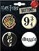 Ata-Boy Harry Potter Favorites Assortment #4 Set of 4 1.25