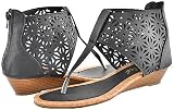 51cvuVZqBWL. SL160  Yoki Calaca Black Women Wedge Sandals