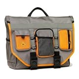 BumBakPak Hamptons Hybrid Messenger/Backpack Laptop Bag Titanium/Tango Large