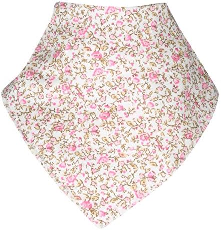 Baby Doll Baby Girl Bandana Drool Bibs Super Soft & Absorbent Pink - 4 Pack
