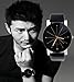 SMTSMT Men's Quartz Dial Clock Leather Wrist Watch-Black