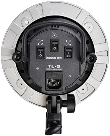 Godox Witstro TL-5 Five-Holder E27 C200-240V/50-60Hz Socket Tricolor Bulb Light Speedring Lamp Head