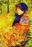 Custom Order #79-PTX, Oil on Canvas, Custom Painting of The Person You Love, For 1 Person of Customer's Choice, Style: Expressionism, with Signature Text "GOD BLESS YOU", Canvas Size 21 x 34 inch