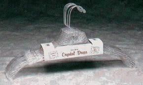 Homz Dress Hangers Clear Plastic