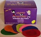 Krafty Eye Patches (Unisex) Medium Size (50 per box & 1 bag foam stickers)