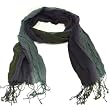 New Light Crinkle Tri-color Long Scarf Wrap 70x20 Olive