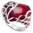 Red Heart Sterling Silver Ring Sizes: 5-9