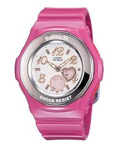 Casio Baby G Pink Ladies Analog-Digital Watch BGA100-4B1