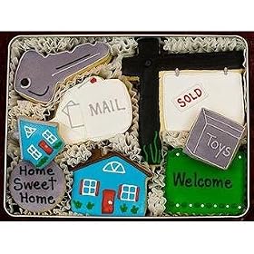 Home Sweet Home Decorated Sugar Cookie Gift Tin