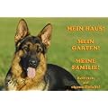 Metall-Warnschild Deutscher Sch�ferhund, DSH