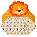 Precious Planet Lion 7Pc Gift Set (Hooded Towel And 6 Washcloths)