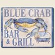 Large Cutting Board ~ Blue Crab Bar and Grille ~ made of tempered glass ~ code 353