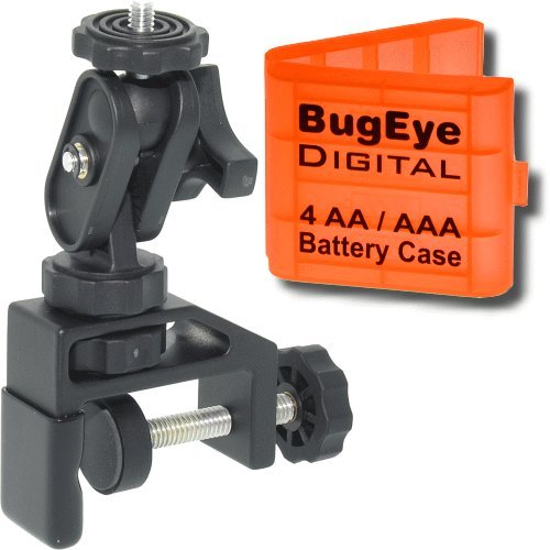 VersaClamp (more versatile than a tripod) for Nikon Compact Digital Cameras (plus one 4 AA / AAA battery case) [#1]