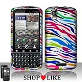 Rubberized Green Blue Pink Colorful Zebra Snap on Design Case Hard Case Ski ....