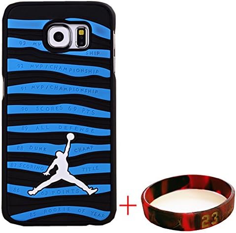 EHIPI Samsung Galaxy S6 CASE,Shoes Showcase Jordan Samsung Galaxy S6 CASE,Michael Air Jordan For Samsung Galaxy S6 Case Cover 3D Sneaker Sole Rubber,Rubber Feels Looks like the Sneaker Sole Thin For Samsung Galaxy S6 Case (Galaxy S6 Case Black/Blue)