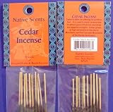  : Cedar - Native Scents - 10 Sticks Natural Herbal Incense