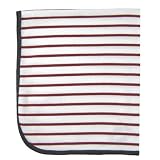 Coccoli Martha's Vineyard Receiving Blanket, Red Stripe