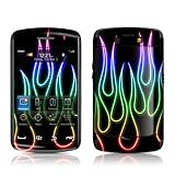 Rainbow Neon Flames Design Protective Skin Decal Sticker for BlackBerry Storm 2 Cell Phone