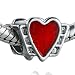 Pandora Style Beads Red Heart Charm Bead Fits Pandora Beads