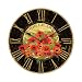 Infinity Instruments Le Jardin Red Poppy 24-Inch Wall Clock