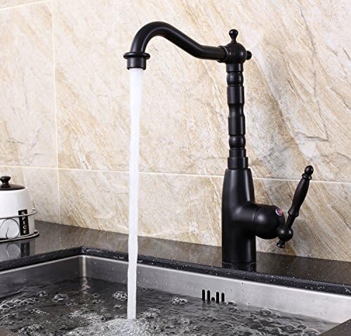 Taume Vintage Style 1 Handle High Arc Bar Sink Faucet for Kitchen,Vessel Sink, Oil Rubbed Bronze Finish