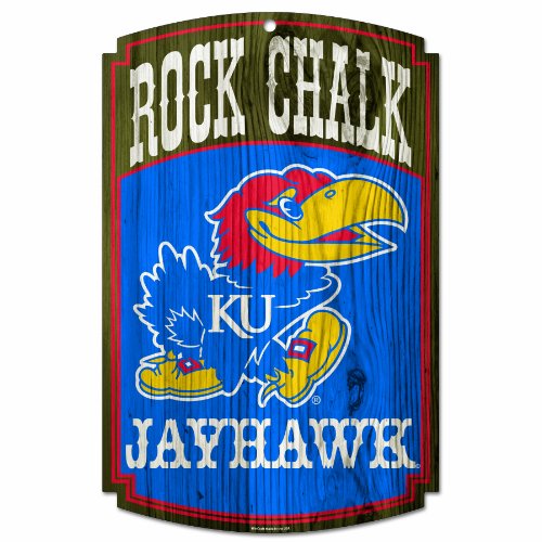 NCAA Kansas Jayhawks Wood Sign