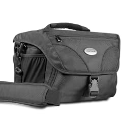 Mantona Camera Bag Orange Line schwarz