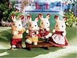 Calico Critters Hopscotch Rabbit Family