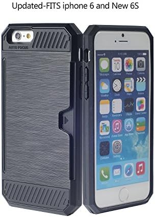 Iphone 6s Wallet Case,sport Design Super Shock Absorption Case for Apple Iphone 6 / Iphone 6s,ultra Slim Protective Phone Cover(black)