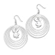 Officially Licensed Playboy Bunny Head with Crystalline EYE Circle Earrings