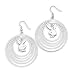 Officially Licensed Playboy Bunny Head with Crystalline EYE Circle Earrings