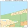 Street & Road Map of Dune Acres, Indiana IN - Printed poster size wall atlas of your home town