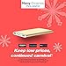 Polanfo Power Bank Universal Ultra Compact 8000mAh External Battery for Smartphone & Tablets- Gold