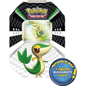 Asmod�e - POB17 - Jeu de cartes � jouer et � collectionner - Pok�mon - Bo�te M�tal P�ques 2011 - 4 Boosters + 1 Figurine + 5 Cartes Exclusives Black & White + 1 Carte Promo - Bo�te Verte