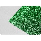 T-shirt Glitter Heat Transfer Vinyl,iron on Heat Transfer, 20"x12" (1 FOOT) (GREEN CDG-19)